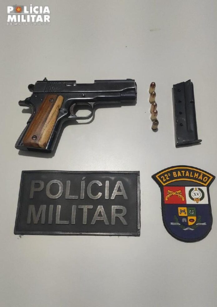 Integrante de organização criminosa é preso por porte ilegal de arma e ameaça